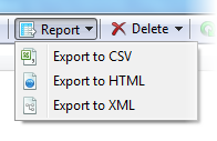 Export duplicate report button